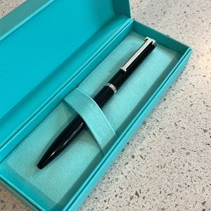 Tiffany & Co. Executive Tiffany T-clip Ballpoint Pen in black & sterling silver